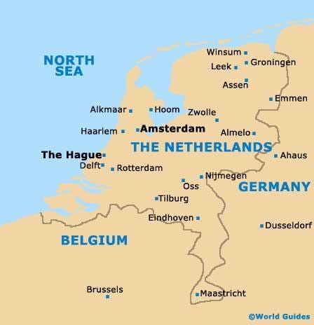 Rotterdam amsterdam peta