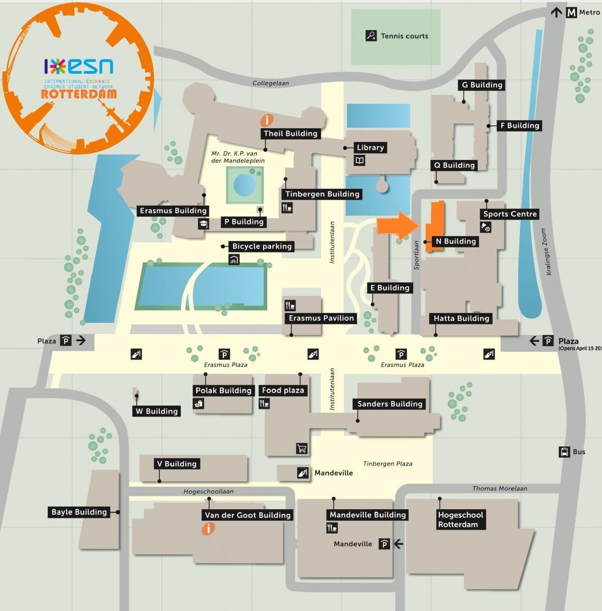 Peta lihat university Rotterdam 