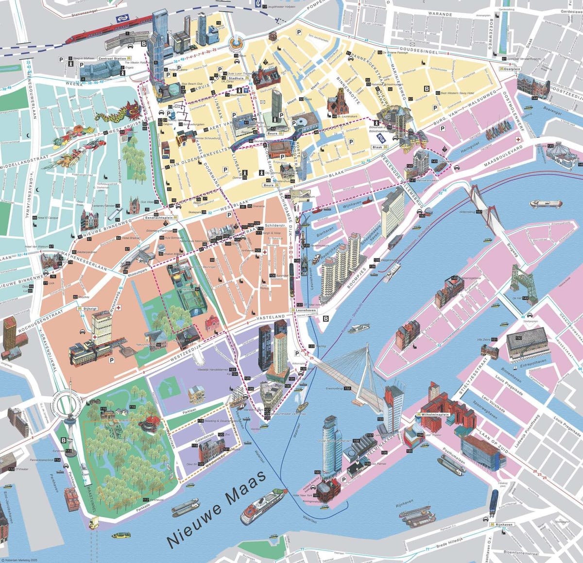 Peta Rotterdam bersiar-siar 