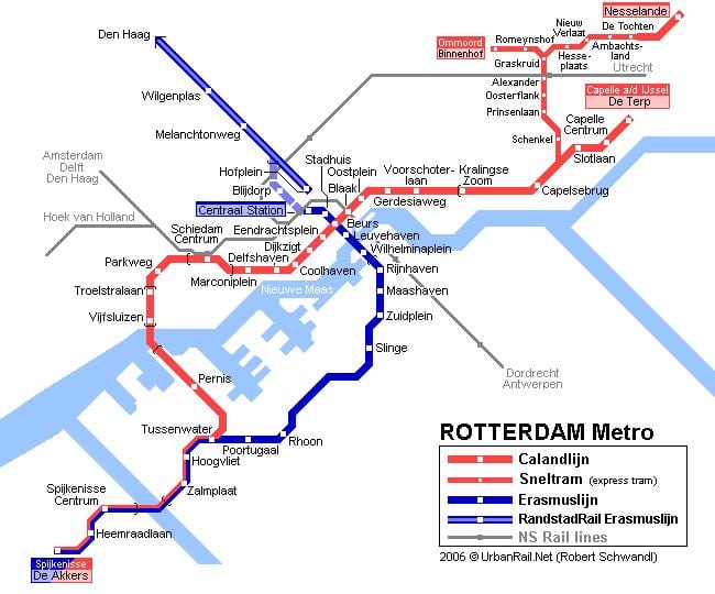 Rotterdam awam peta pengangkutan
